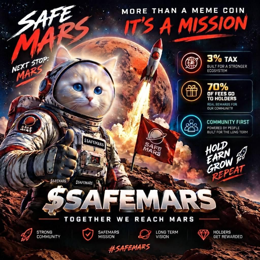 SafeMars mission graphic — Together we reach Mars